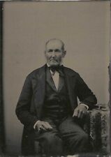 Antique Tintype Photograph Distinguished Older Man picture