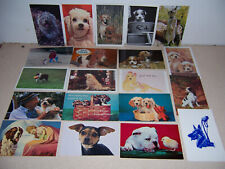 1950s-80s DOGS & PUPPY VTG UNUSED POSTCARD LOT of 20 DIFF. picture