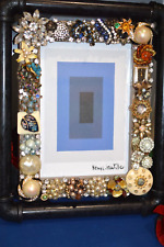 JEWELRY ART DECORATED PICTURE FRAME CONTEMPORARY MODERN  ALICE MCCRAY picture