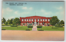 Postcard Vintage Linen Ebert Ice Cream Co. in Frederick, MD. picture