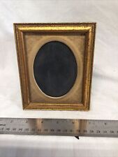 VINTAGE SMALL BRASS STAND ALONE PICTURE FRAME picture