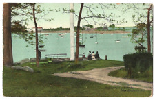 New Rochelle New York c1910 Hudson Park, Echo Bay, vintage Valentine & Sons Co. picture