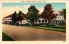 Temple, TX Texas  SCOTT & WHITE HOSPITAL  Bell County  ca1940's Linen Postcard picture