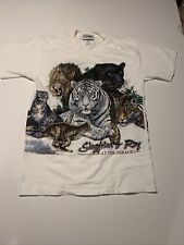 Vintage Siegfried & Roy at the Mirage T Shirt M 90's White All Over Print picture