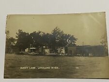 vtg 1911 RPPC Zukey lake lakeland  michigan postcard  picture