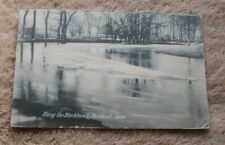 Reinbeck IA Iowa Postcard Black Hawk Creek Winter Scene 1910 picture