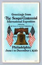 The Sesquicentennial International Expo PHILADELPHIA Antique Patriotic Flag 1926 picture