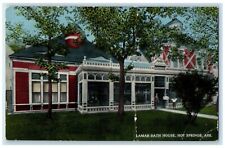 c1910 Lamar Bath House Exterior Hot Springs Arkansas AR Vintage Antique Postcard picture
