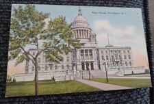 Providence RI-Rhode Island State House Vintage Linen Postcard picture