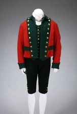 New Red Men's Patriot British Dragoon Uniform Handmade Jacket With Green Lapel picture