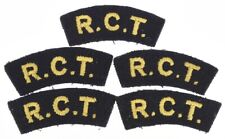 British RCT Royal Corps of Transport Cloth Shoulder Title Lot picture