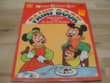 NEW VINTAGE 1983 MICKEY'S CHRISTMAS CAROL PAINT BOOK picture