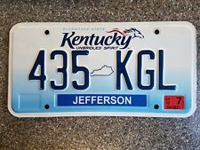 2010 Kentucky KY License Plate 435 KGL Unbridled Spirit picture