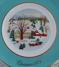 Avon 1973 Christmas On The Farm Plate First Edition Collectible Enoch Wedgwood  picture