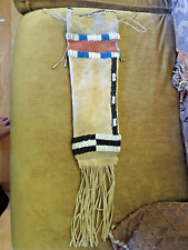 ANTIQUE 1800s VINTAGE NATIVE AMERICAN EARLY PLAINS INDIAN PONY BEADED BAG picture