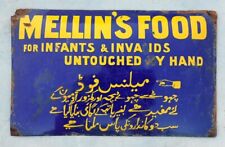 1940's Vintage Mellin's Food for Infants and Invalid Porcelain Enamel Sign Board picture