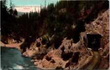 Cow Creek Canyon OR SPRR Train Exiting Tunnel Stream c1910s B postcard EP3 picture