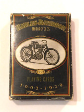 Vintage 1997 Harley Davidson Motorcycle Deck Of Playing Cards 1903-1929 picture