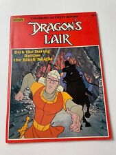 1984 DRAGON'S LAIR Coloring Book Black Knight Don Bluth video game UNUSED picture
