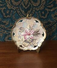 Floral Porcelain Plate-Vintage  picture