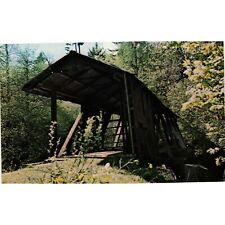 Oregon Polk Co Pumping Station Covered Bridge Postcards Travel Souvenir Unposted picture