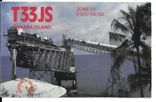 QSL 1989 Banaba Ocean Island    radio  card picture