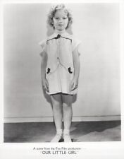 Shirley Temple full body pose in white dress 1935 Our Little Girl 8x10 photo picture