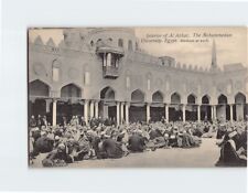 Postcard Student at Work Interior of Al Azhar The Mohammedan University Egypt picture