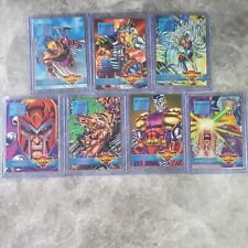 1995 Marvel Overpower Card Game Mission Fatal Attractions Cards Complete Set 1-7 picture