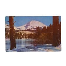 Postcard Mt. Lassen In Winter Volcano California Chrome Posted picture