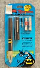 New/ Rare  Vintage 1989 Batman Nitewriter Light Up Ink Pen /On Card picture