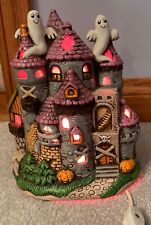 1987 Vintage GEO Z Lefton Halloween Haunted House Mansion  Hand Painted picture