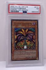 2002 Yu-Gi-Oh LOB E124 1st Edition #124 Exodia The Forbidden One PSA 7 picture