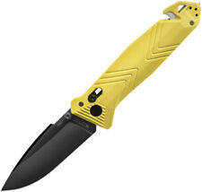 TB Outdoor C.A.C. Axis Lock Yellow PA6 Folding Nitrox Steel Pocket Knife 059 picture