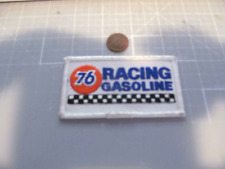 VINTAGE 76 RACING  GASOLINE WHITE  SMALL PATCH  ORIGINAL old stock RACING picture