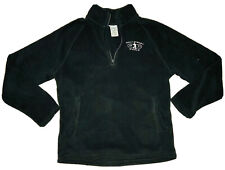 Disney Parks Disney World Unisex Black 1/4 Zip Fleece Sweater W/ Pockets; S picture