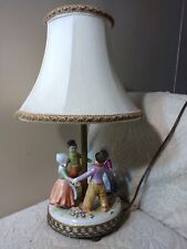 Vtg Dresden Porcelain Figurine Lamp 4 Kids Ring Around Rosie A/O Ormalu Decor  picture
