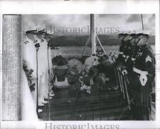 1959 Press Photo Wreaths in observance of attack picture