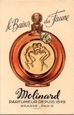 Le Baiser su Faine MOLINARD Parfumer Depius 1849 PARIS French Perfume Ad Card picture