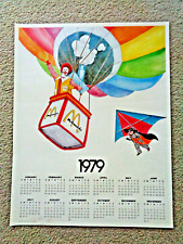 Scarce 1979 Ronald & Hamburglar Calendar picture