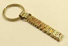 Vintage CHRYSLER Metal Gold Tone Quality Keychain Crown  picture