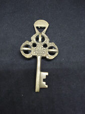 Monastery Key Ornate Solid Brass Patina picture