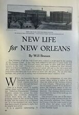 1914 New Orleans Immigration Station Bayou Barataria Shipyards illustrated picture