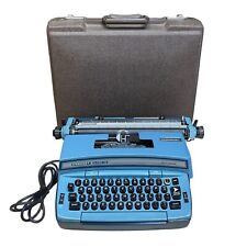 Vintage Smith-Corona Coronet SUPER 12 Electric Typewriter w/Case - Blue picture