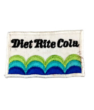 RARE Vintage Advertising DIET RITE COLA Uniform Shirt Hat Embroidered Patch Soda picture