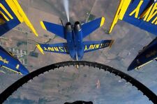 BLUE ANGELS VIEW FROM COCKPIT 8x12 GLOSSY PHOTO PRINT picture