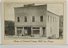 Mill City Pa Home of Oriental Grange O.C. Vosburg & Bro Postcard O8 picture