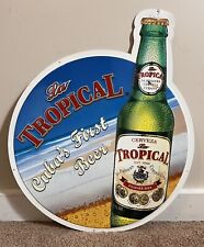 Vintage Tropical Metal Beer Sign 18”x18” picture