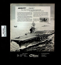 1956 Celanese Chemicals Might Safe Navy Ship Aircraft Vintage Print Ad 26799 picture
