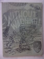 Vintage Korean War 187th Airborne WWII Unit History Without Warning Unit History picture